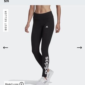 Adidas High Waisted Logo Leggings Size Medium
